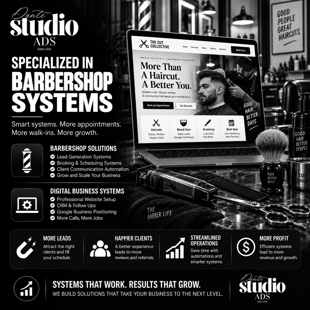 Dante Studio ADS specialized business system showcase 15
